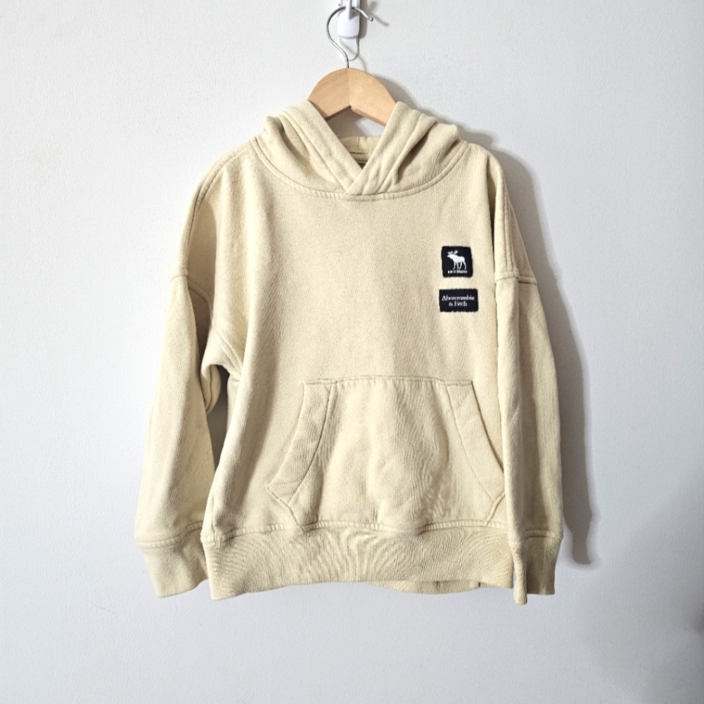 Abercrombie & Fitch Kids Hoodie Light Yellow size 5/6 Boys Sweater